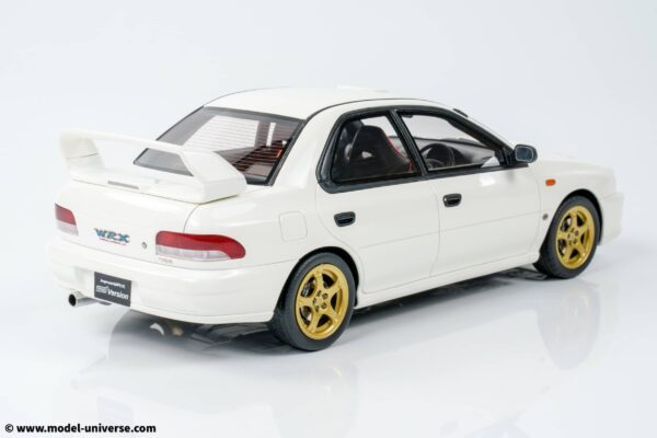 Otto Mobile 1:18 Subaru Impreza WRX Type RA STI Pure White 2000 (OT490) Limited Edition Resin Model 16 otto mobile ot490 subaru impreza pearl white wrx 02