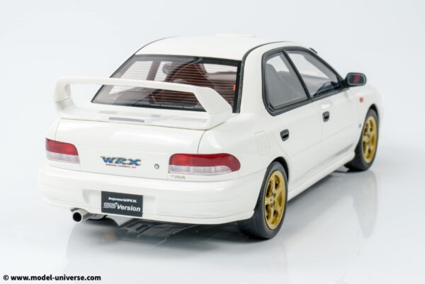 Otto Mobile 1:18 Subaru Impreza WRX Type RA STI Pure White 2000 (OT490) Limited Edition Resin Model 20 otto mobile ot490 subaru impreza pearl white wrx 03