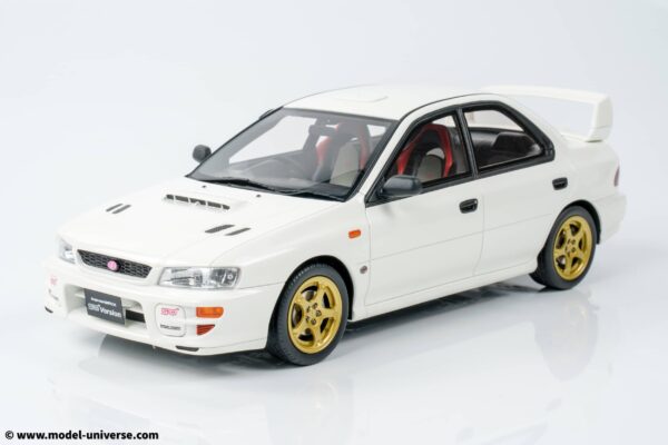 Otto Mobile 1:18 Subaru Impreza WRX Type RA STI Pure White 2000 (OT490) Limited Edition Resin Model 15 otto mobile ot490 subaru impreza pearl white wrx 06