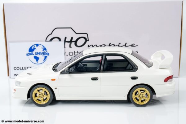 Otto Mobile 1:18 Subaru Impreza WRX Type RA STI Pure White 2000 (OT490) Limited Edition Resin Model 13 otto mobile ot490 subaru impreza pearl white wrx 08