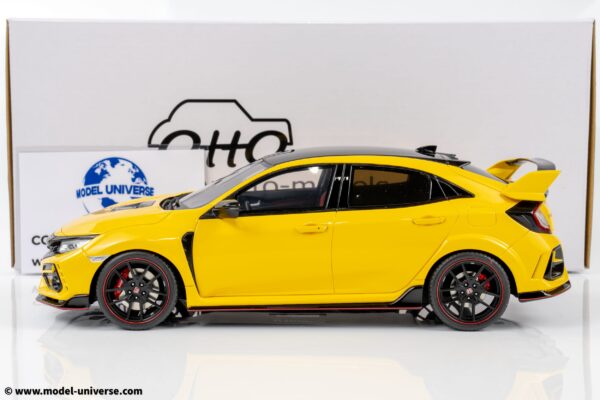 Otto Mobile - 1:18 Honda Civic Type R FK8 Euro Spec Sunlight Yellow 2020 - Limited Edition Resin Model 13 Otto Mobile - 1:18 Honda Civic Type R FK8 Euro Spec Sunlight Yellow 2020 - Limited Edition Resin Model