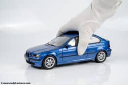 Otto Mobile - 1:18 BMW E46 318 TI Compact Estoril Blue 2002 - Limited Edition Resin Model