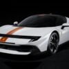BBR - 1:18 Ferrari 849 Testarossa Bianco Italia with Giallo Ambra Stripe - Limited Edition Resin Model