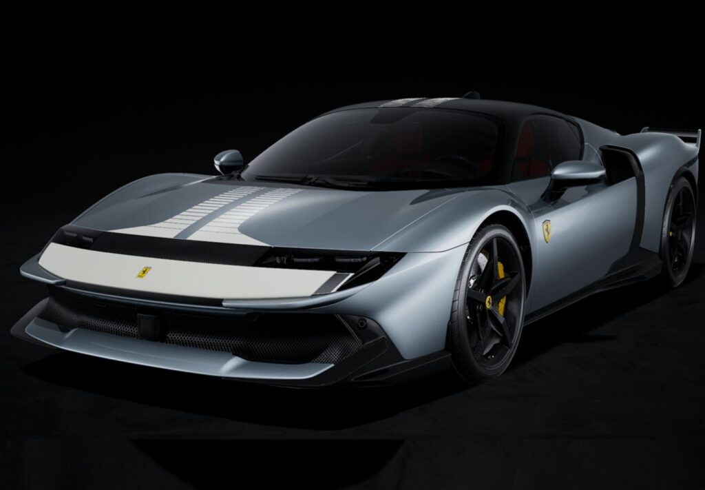 Pre-Order: BBR Unveils Array of Ferrari 849 Testarossa Resin Models in 1:18 and 1:43 Scale 5 BBR - 1:18 Ferrari 849 Testarossa Grigio Titanio Matt with White Stripes - Limited Edition Resin Model