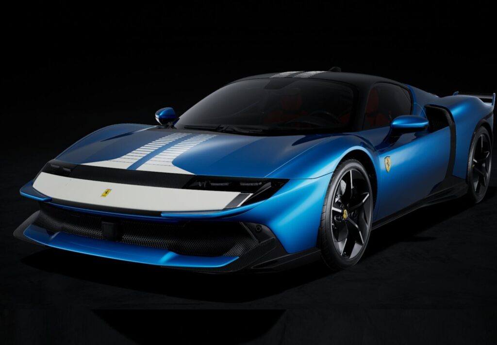 Pre-Order: BBR Unveils Array of Ferrari 849 Testarossa Resin Models in 1:18 and 1:43 Scale 9 BBR - 1:18 Ferrari 849 Testarossa Spider Assetto Fiorano Blu Corsa with White Livery - Limited Edition Resin Model