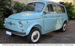 norev - 1:18 fiat 500 giardiniera 1964 acquamarina blue