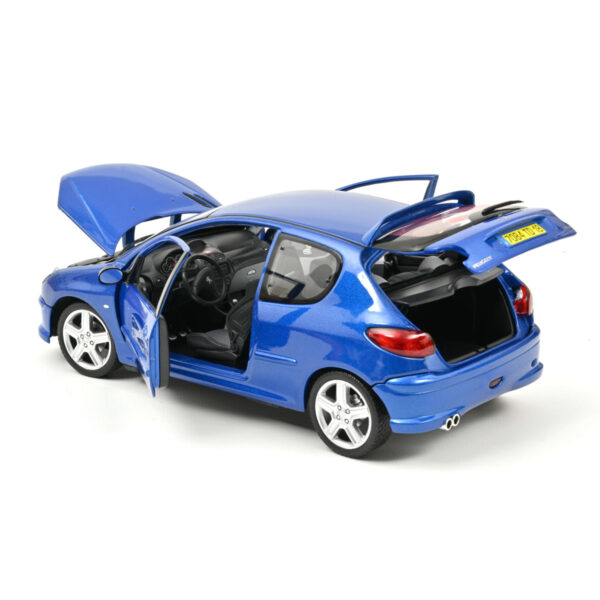 Norev 184724 Peugeot 206 RC 2003 Recif Blue 1:18 scale diecast model