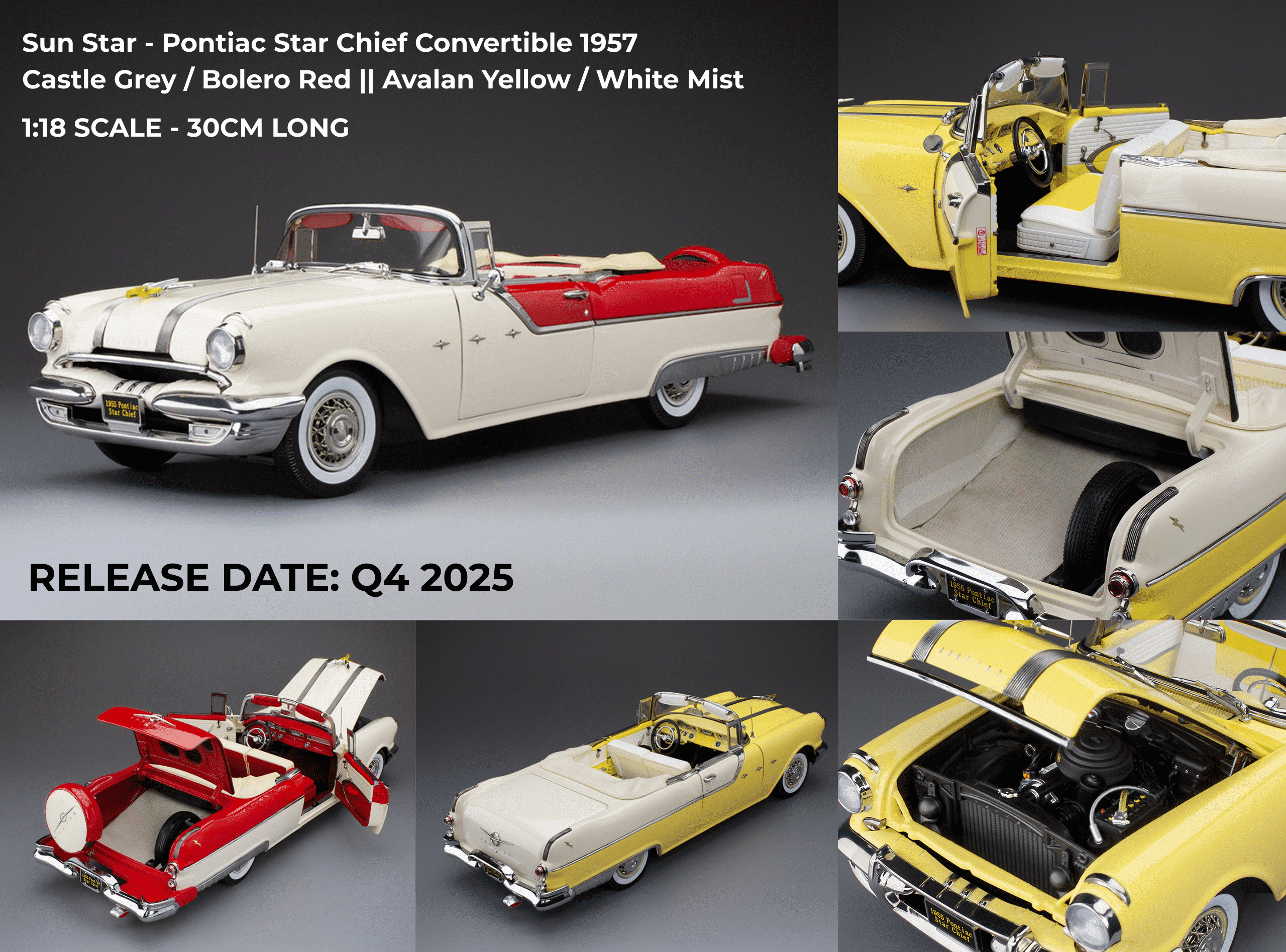Pre-Order the 1:18 Scale Pontiac Star Chief Convertible Diecast