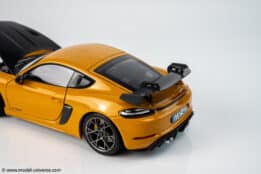 Norev 1:18 Porsche Cayman GT4 RS w/Weissach Bahama Yellow Pack 2023 (187252)