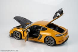 Norev 1:18 Porsche Cayman GT4 RS w/Weissach Bahama Yellow Pack 2023 (187252)