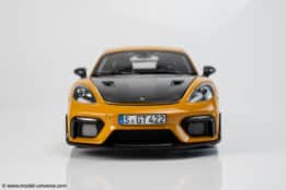 Norev 1:18 Porsche Cayman GT4 RS w/Weissach Bahama Yellow Pack 2023 (187252)
