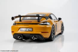 Norev 1:18 Porsche Cayman GT4 RS w/Weissach Bahama Yellow Pack 2023 (187252)