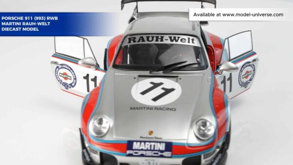 Solido - 1:18 Porsche RWB (993) Martini Rauh-Welt Bodykit 2020 - Diecast Model 17 Solido - 1:18 Porsche RWB (993) Martini Rauh-Welt Bodykit 2020 - Diecast Model