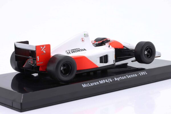 1:24 McLaren MP4/6 No.1 Ayrton Senna 1991 F1 World Champion - Diecast Model 7 1:24 McLaren MP4/6 No.1 Ayrton Senna 1991 F1 World Champion - Diecast Model