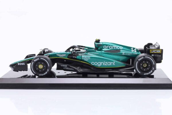 1:24 Aston Martin AMR23 No.14 Fernando Alonso 2023 F1 Season - Diecast Model 8 1:24 Aston Martin AMR23 No.14 Fernando Alonso 2023 F1 Season - Diecast Model