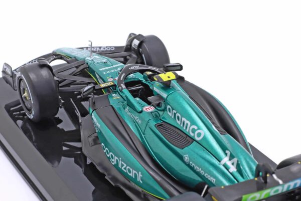 1:24 Aston Martin AMR23 No.14 Fernando Alonso 2023 F1 Season - Diecast Model 9 1:24 Aston Martin AMR23 No.14 Fernando Alonso 2023 F1 Season - Diecast Model