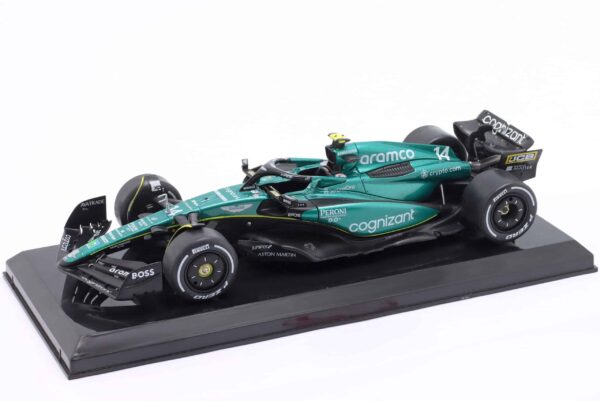 1:24 Aston Martin AMR23 No.14 Fernando Alonso 2023 F1 Season - Diecast Model 11 1:24 Aston Martin AMR23 No.14 Fernando Alonso 2023 F1 Season - Diecast Model