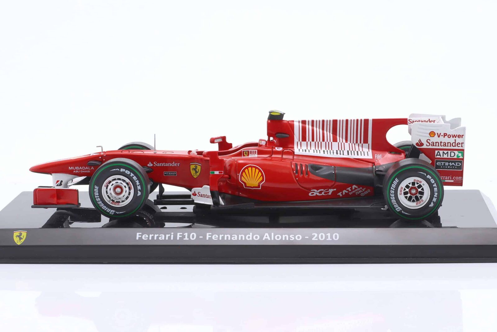 1:24 Ferrari F10 No.8 Fernando Alonso 2010 F1 Season - Diecast Model