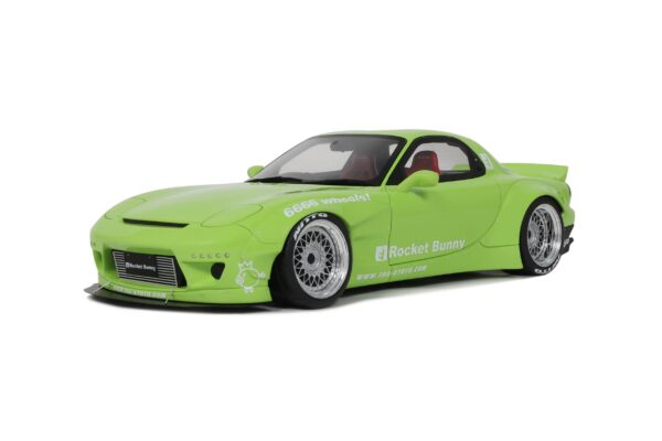 Otto Mobile 1:18 Rocket Bunny Aero (V1) Mazda RX-7 (FD3S) Pearl Green 2025 (OT1155) Limited Edition Resin Model
