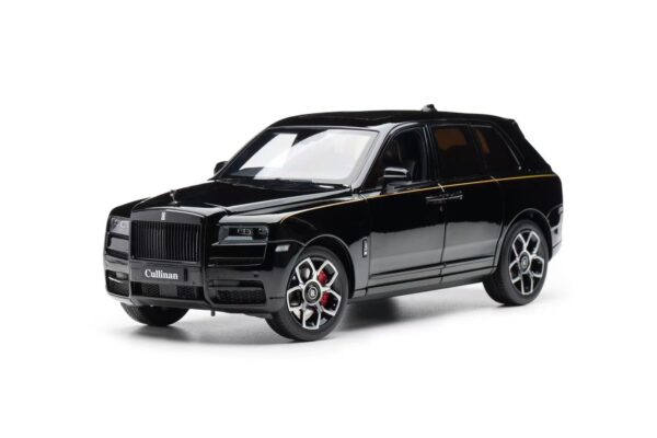 1:18 Rolls-Royce Cullinan Black with Gold Pinstripe (Purple Box) - Limited Edition Diecast Model