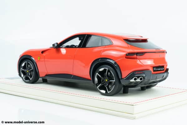 runner ferrari purosangue orange resin model 04