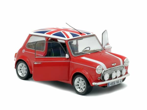 Solido 1800604 Mini Cooper Sport Red 1997 Red English Flag