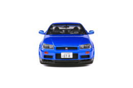 Solido 1/18 Nissan GTR R34 Blue Diecast Model Car S1804301