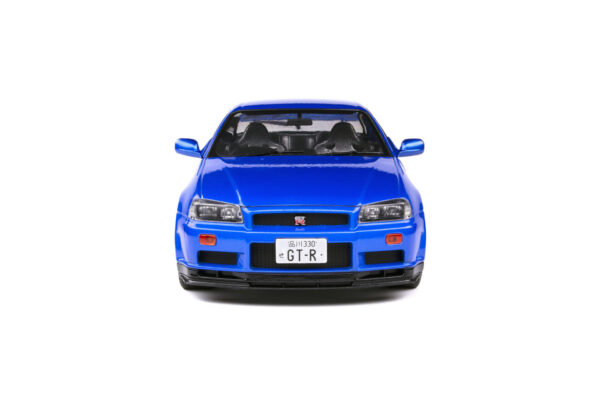 Solido 1/18 Nissan GTR R34 Blue Diecast Model Car S1804301