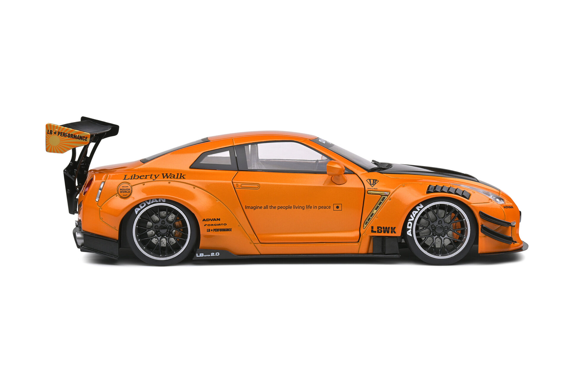 Solido - 1:18 Nissan GTR R35 LB Works Type 2 Orange (2020) Diecast ...
