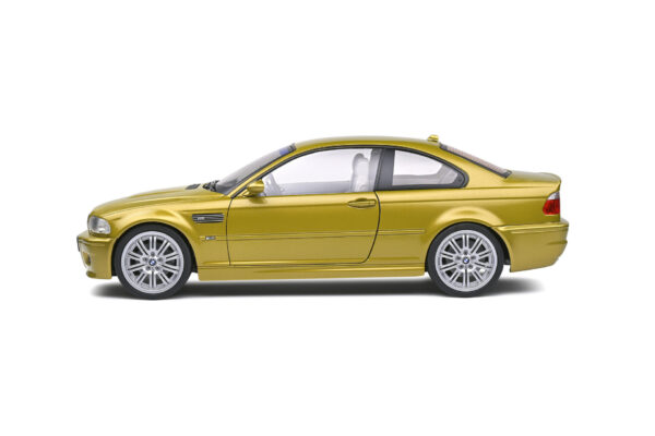 Solido BMW E46 M3 coupe yellow 1:18 scale diecast model car S1806501