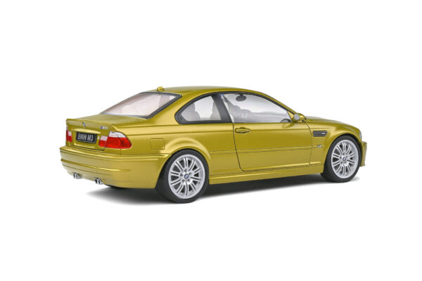 Solido BMW E46 M3 coupe yellow 1:18 scale diecast model car S1806501