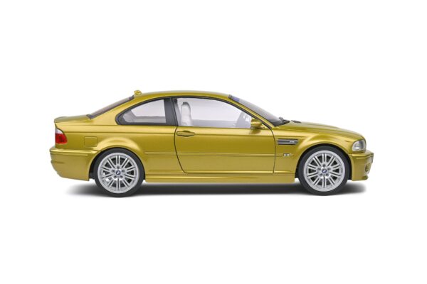 Solido BMW E46 M3 coupe yellow 1:18 scale diecast model car S1806501
