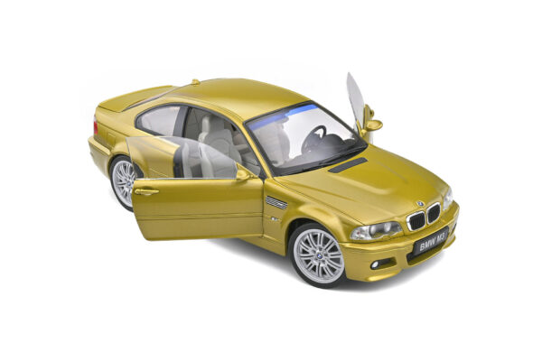 Solido BMW E46 M3 coupe yellow 1:18 scale diecast model car S1806501