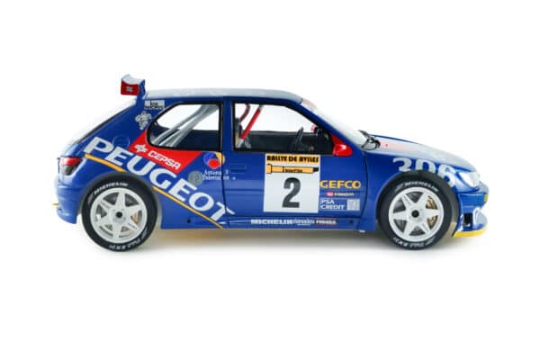 Solido 1:18 Peugeot 306 Maxi No.2 J.Azcona, J.Billmaier 1997 Rallye De Aviles (S1808309) Diecast Model 16 Solido 1:18 Peugeot 306 Maxi No.2 J.Azcona, J.Billmaier 1997 Rallye De Aviles (S1808309) Diecast Model