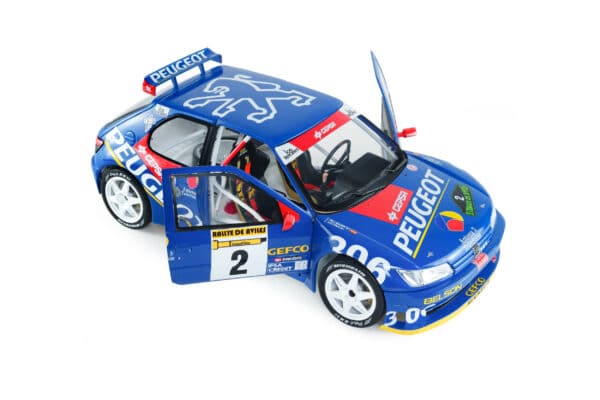 Solido 1:18 Peugeot 306 Maxi No.2 J.Azcona, J.Billmaier 1997 Rallye De Aviles (S1808309) Diecast Model 13 Solido 1:18 Peugeot 306 Maxi No.2 J.Azcona, J.Billmaier 1997 Rallye De Aviles (S1808309) Diecast Model
