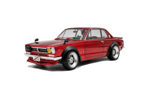 Solido 1:18 Nissan Skyline (C10) Hakosuka Solido Works Red Metallic 1970 (S1813002) Diecast Model