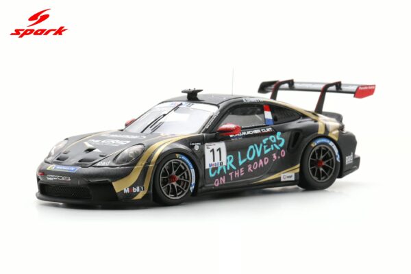 Alternative view of Spark 1:43 Porsche 911 GT3 Cup No.11 Alessandro Ghiretti Supercup Driver and Team Champion 2025 (S6339) Resin Model
