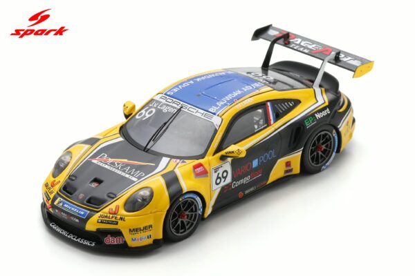 Spark 1:43 Porsche 911 GT3 Cup No.69 Jaap van Lagen Porsche Carrera Cup Benelux Champion 2025 (S6340) Resin Model