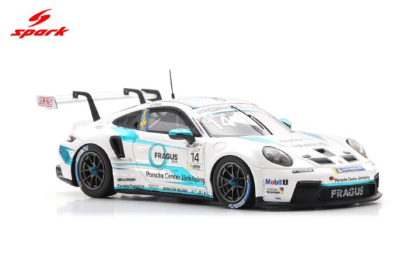 Alternative view of Spark 1:43 Porsche 911 GT3 Cup No.14 Daniel Ros Porsche Carrera Cup Scandinavia Champion 2025 (S6341) Resin Model