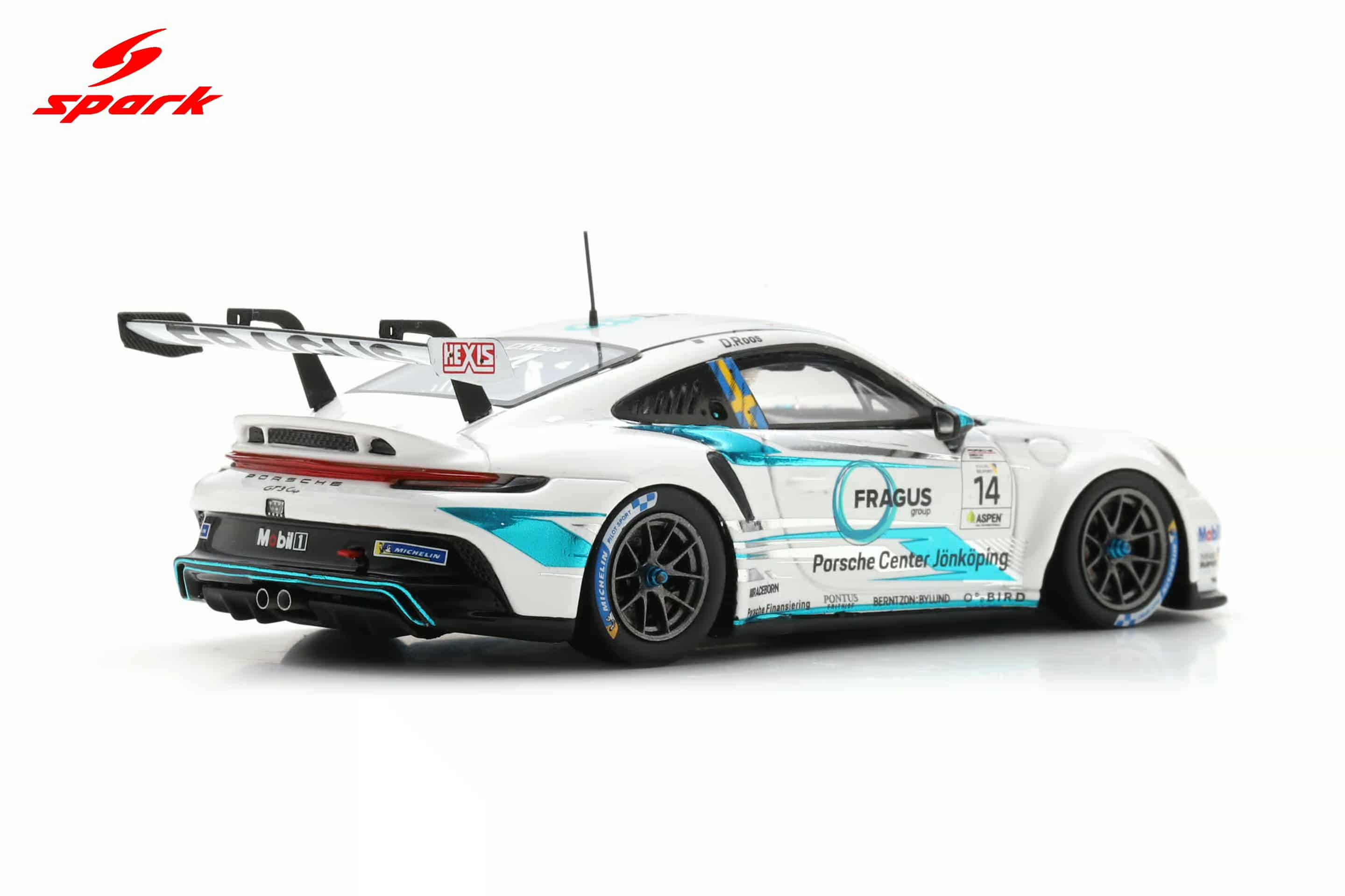 Spark 1:43 Porsche 911 GT3 Cup No.14 Daniel Ros Porsche Carrera Cup Scandinavia Champion 2025 (S6341) Resin Model 5 Spark 1:43 Porsche 911 GT3 Cup No.14 Daniel Ros Porsche Carrera Cup Scandinavia Champion 2025 (S6341) Resin Model - Image 5