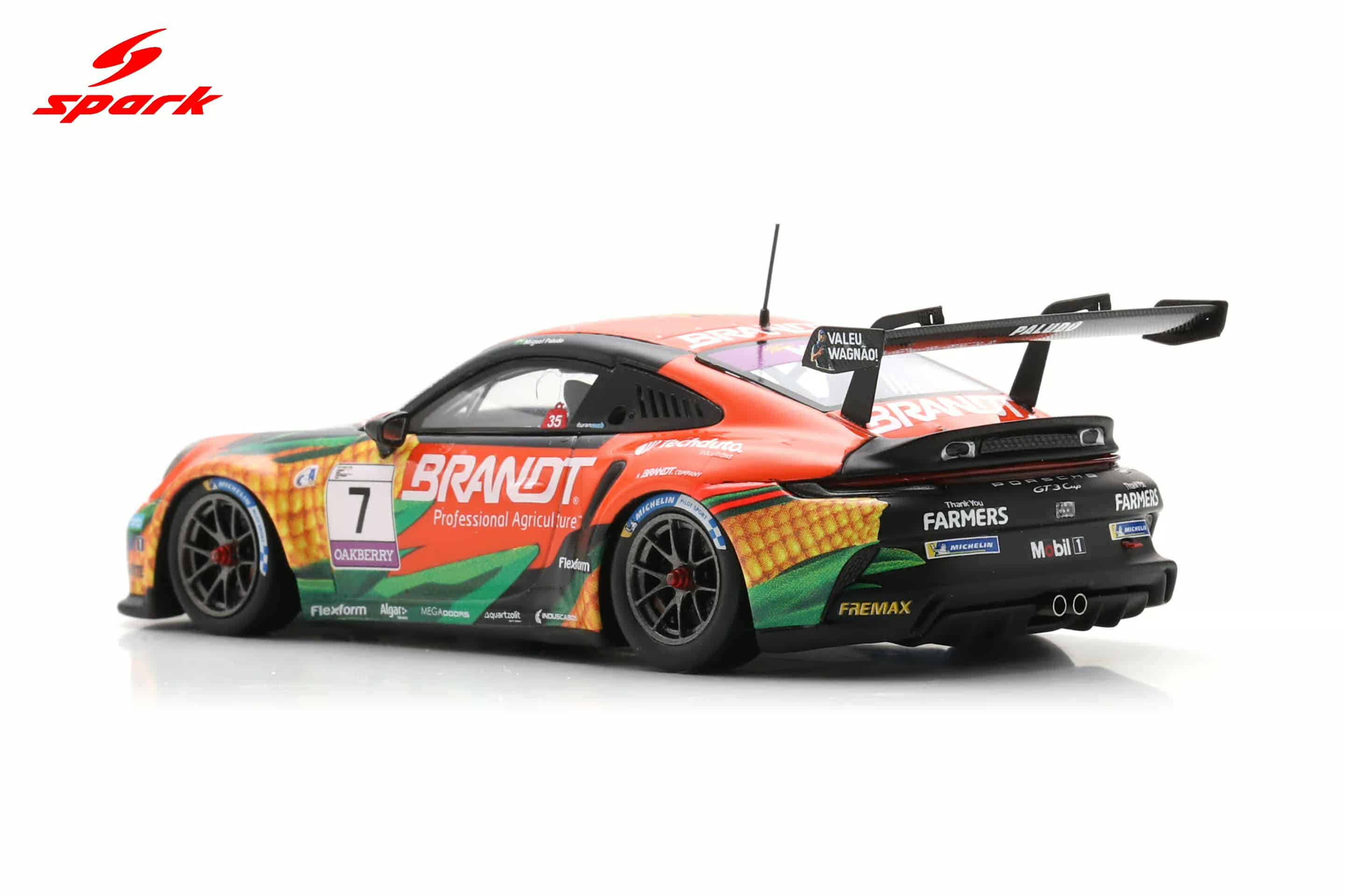 Spark 1:43 Porsche 911 GT3 Cup No.7 Miguel Paludo Porsche Carrera Cup Brazil Champion 2025 (S6342) Resin Model 6 Spark 1:43 Porsche 911 GT3 Cup No.7 Miguel Paludo Porsche Carrera Cup Brazil Champion 2025 (S6342) Resin Model - Image 6