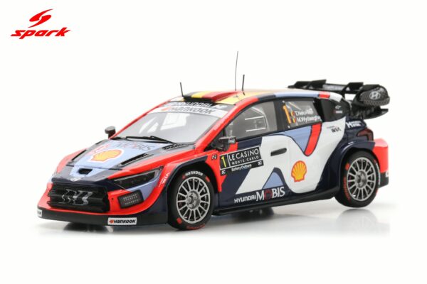 Alternative view of Spark 1:43 Hyundai i20N Rally1 No.16 3rd Rally Monte Carlo 2025 Adrien Fourmaux, Alexandre Coria (S6907) Resin Model