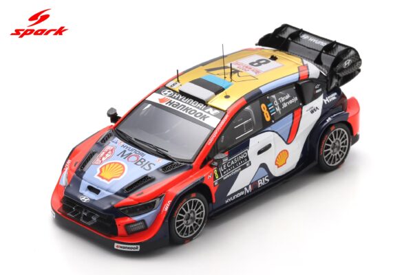 Spark 1:43 Hyundai i20N Rally1 No.8 Rally Monte Carlo 2025 Ott Tänak, Martin Järveoja (S6908) Resin Model