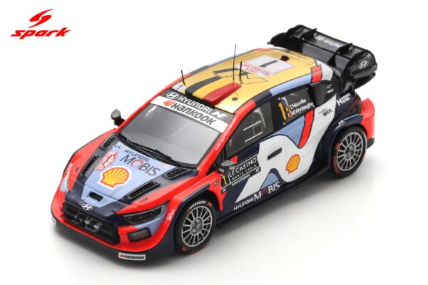 Spark 1:43 Hyundai i20N Rally1 No.1 Rally Monte Carlo 2025 Thierry Neuville, Martijn Wydaeghe (S6909) Resin Model