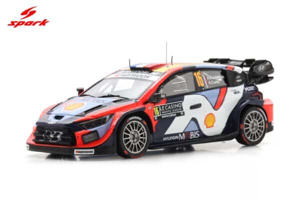 Alternative view of Spark 1:43 Hyundai i20N Rally1 No.1 Rally Monte Carlo 2025 Thierry Neuville, Martijn Wydaeghe (S6909) Resin Model