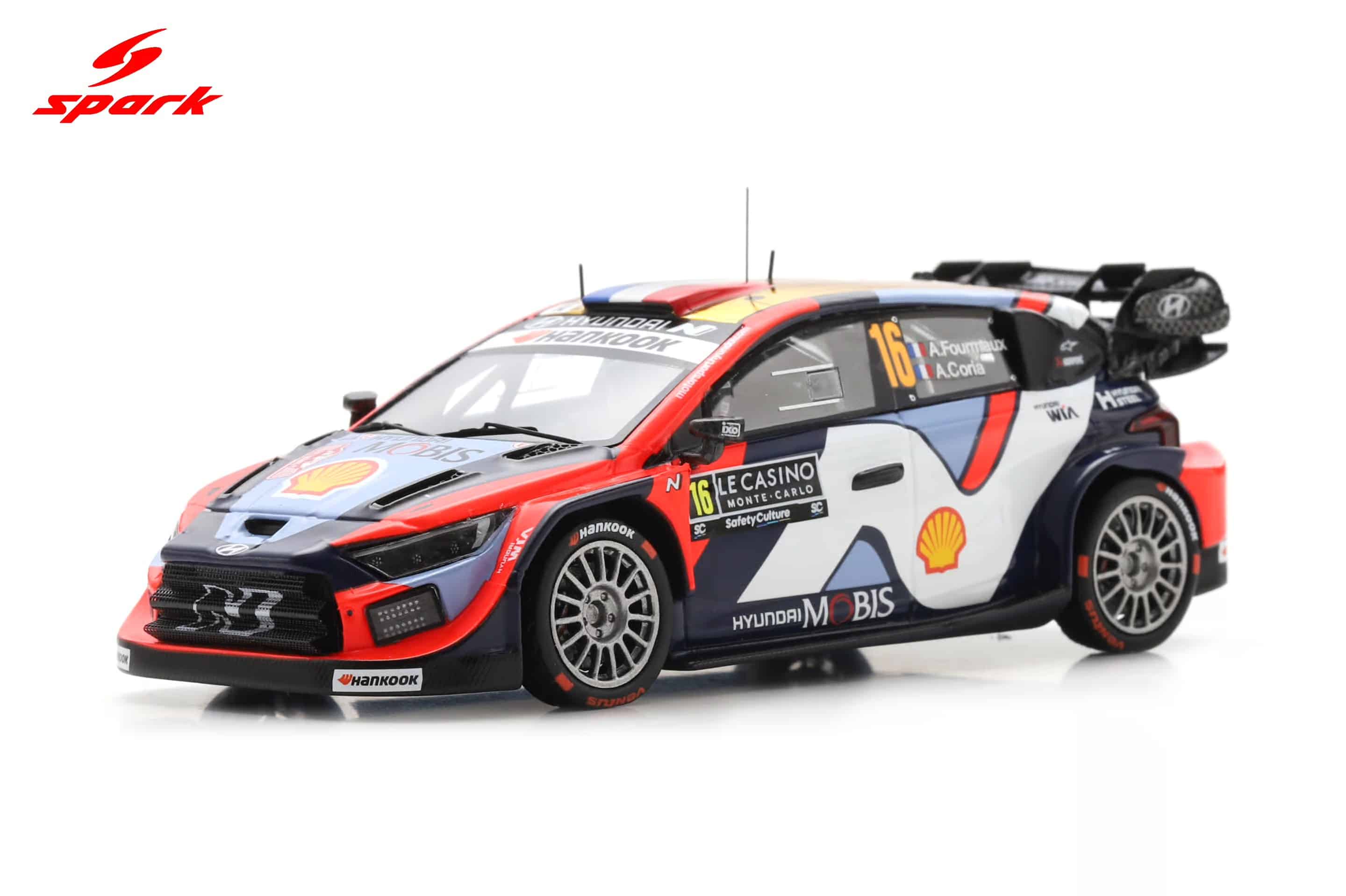Spark 1:43 Hyundai i20N Rally1 No.1 Rally Monte Carlo 2025 Thierry Neuville, Martijn Wydaeghe (S6909) Resin Model 2 Spark 1:43 Hyundai i20N Rally1 No.1 Rally Monte Carlo 2025 Thierry Neuville, Martijn Wydaeghe (S6909) Resin Model - Image 2