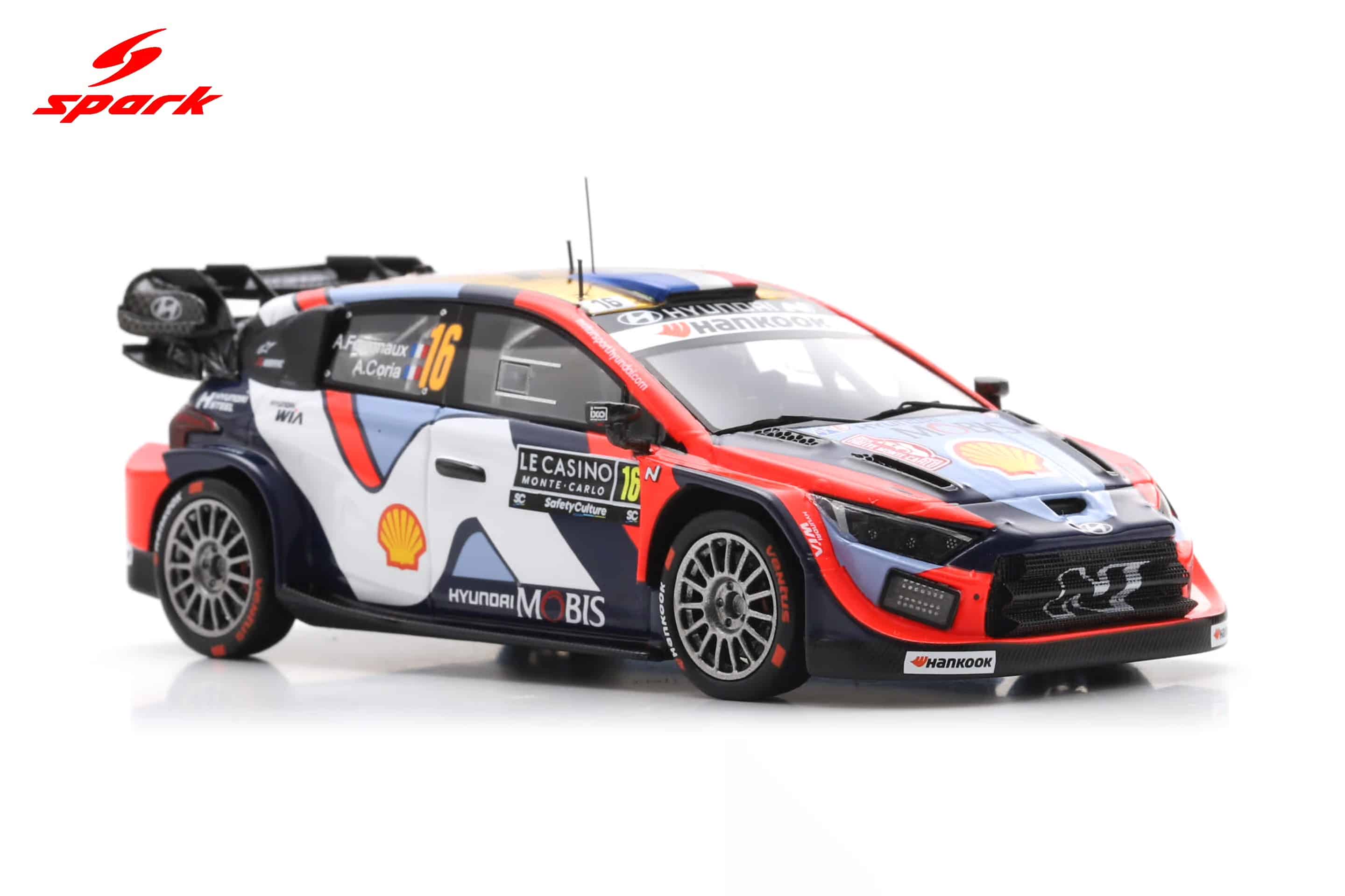 Spark 1:43 Hyundai i20N Rally1 No.1 Rally Monte Carlo 2025 Thierry Neuville, Martijn Wydaeghe (S6909) Resin Model 3 Spark 1:43 Hyundai i20N Rally1 No.1 Rally Monte Carlo 2025 Thierry Neuville, Martijn Wydaeghe (S6909) Resin Model - Image 3