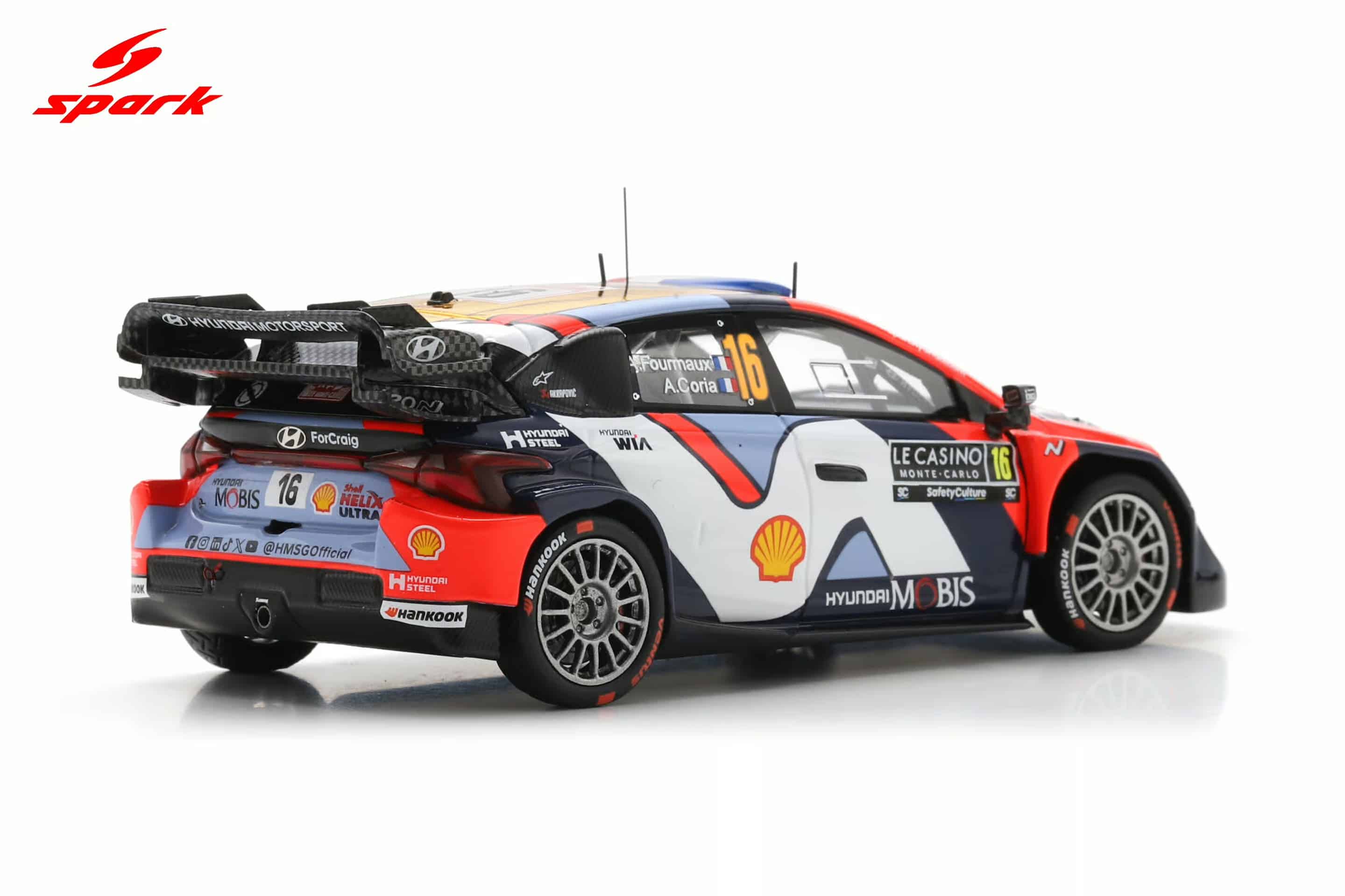 Spark 1:43 Hyundai i20N Rally1 No.1 Rally Monte Carlo 2025 Thierry Neuville, Martijn Wydaeghe (S6909) Resin Model 7 Spark 1:43 Hyundai i20N Rally1 No.1 Rally Monte Carlo 2025 Thierry Neuville, Martijn Wydaeghe (S6909) Resin Model - Image 7