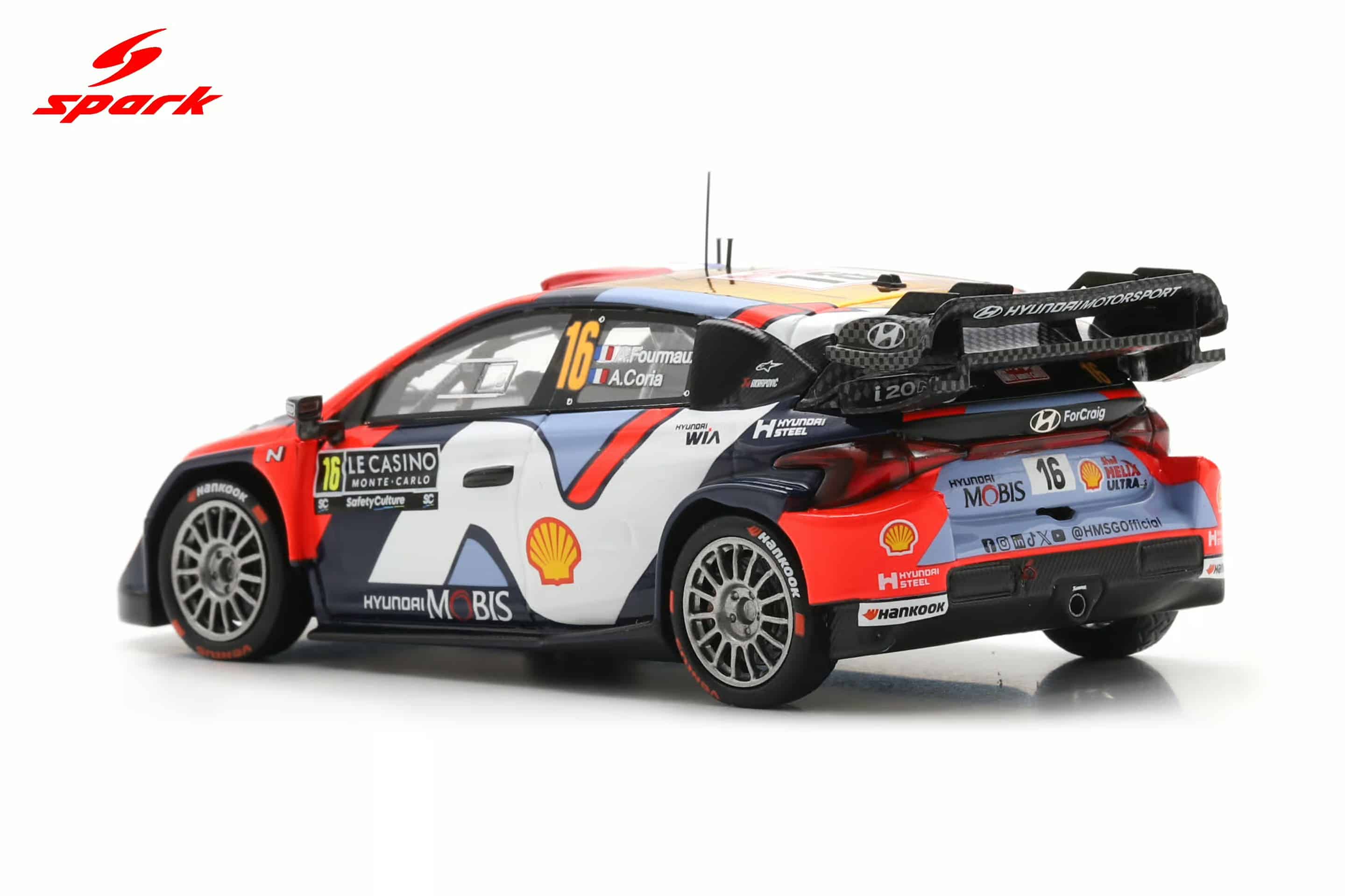 Spark 1:43 Hyundai i20N Rally1 No.1 Rally Monte Carlo 2025 Thierry Neuville, Martijn Wydaeghe (S6909) Resin Model 8 Spark 1:43 Hyundai i20N Rally1 No.1 Rally Monte Carlo 2025 Thierry Neuville, Martijn Wydaeghe (S6909) Resin Model - Image 8