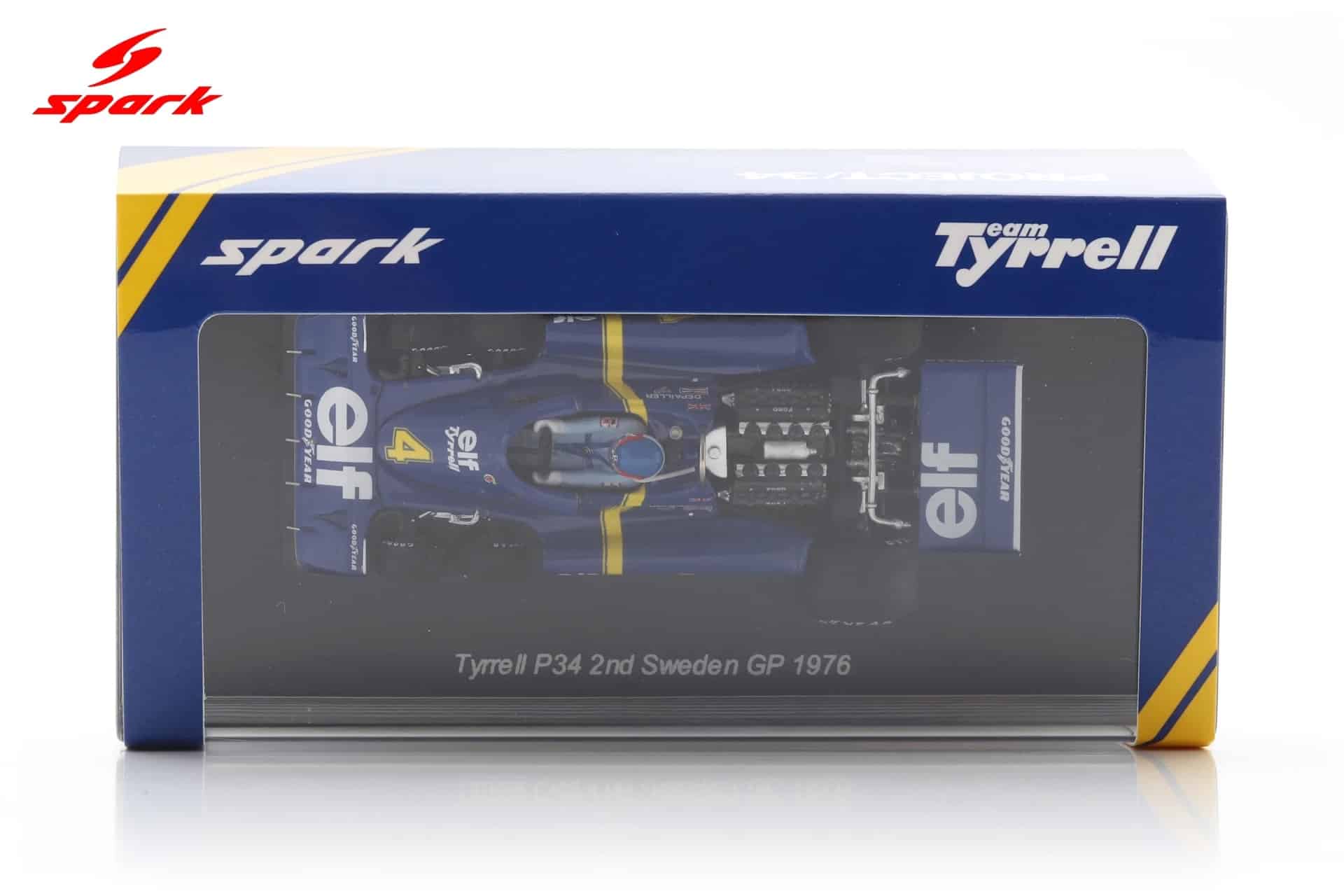 Spark 1:43 Tyrrell P34 No.4 Patrick Depailler 2nd Sweden GP 1976 (S7307) Resin Model 2 Spark 1:43 Tyrrell P34 No.4 Patrick Depailler 2nd Sweden GP 1976 (S7307) Resin Model - Image 2